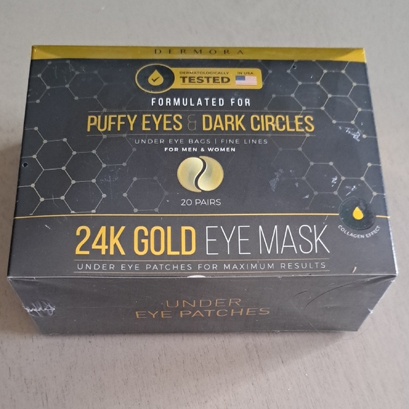 24K Gold Eye Mask BRAND NEW, SEALED - Picture 1 of 5